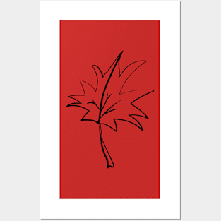 Maple Leaf - Outline Posters and Art